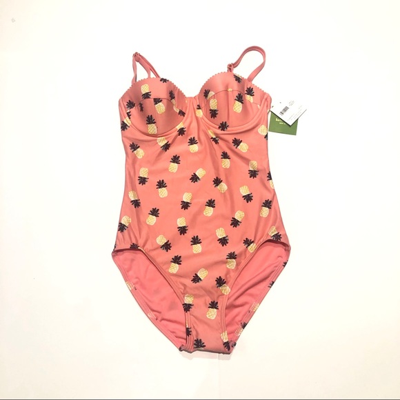 NWT KATE SPADE Apricot Sorbet Laniakea swimsuit - Picture 3 of 6